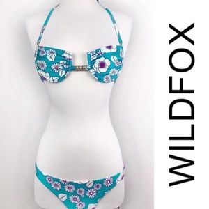 NWT WILDFOX Sixties Floral Bikini Set
